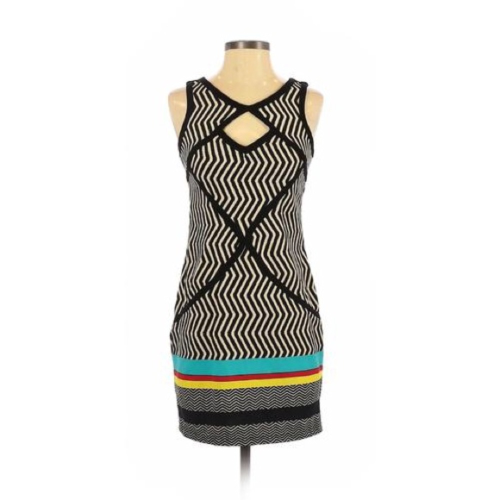 Ruby Rod Stripe Fitted Dress